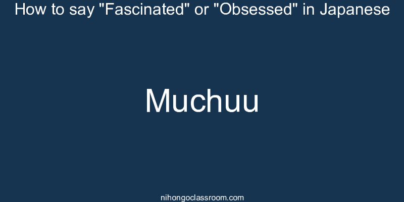 How to say "Fascinated" or "Obsessed" in Japanese muchuu